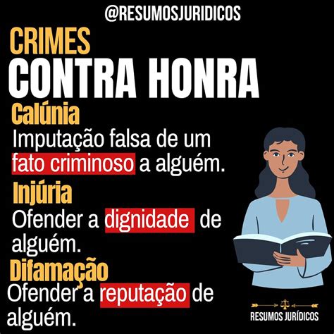 Crime Contra A Honra - CRIMES CONTRA HONRA