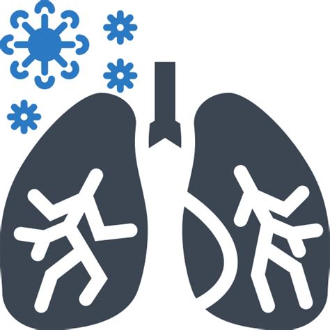 Lungs Infection Related Vector Glyph Icon 素材 Canva可画