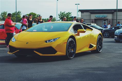 Online crop | yellow sport coupe, Lamborghini, Lamborghini Huracan, Lamborghini Huracan LP 610-4 ...