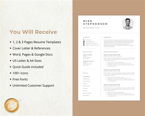 Professional Resume Template Word Mac Pages Google Docs Resume