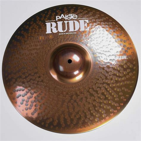 Paiste Rude Cymbal Ride Crash 16 Inch Musical Instruments