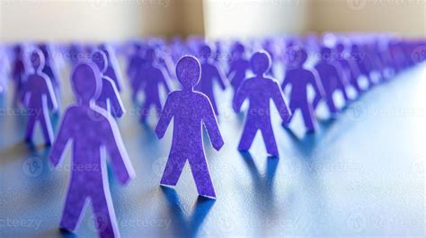 Diversity Equity And Inclusion Concept Deib Purple Paper People In