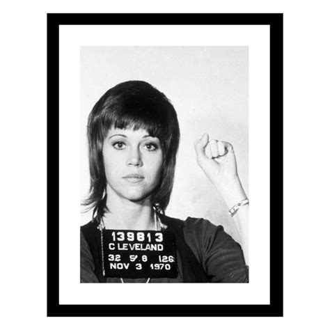 Venice Beach Collections Jane Fonda Mugshot X Framed Print