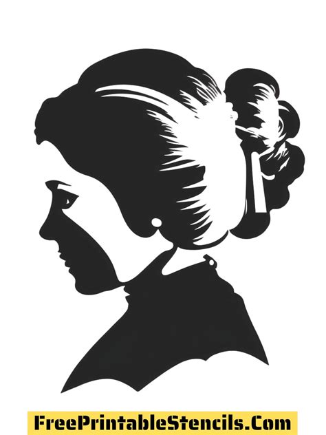 21 Free Printable Princess Leia Stencils And Silhouettes Free