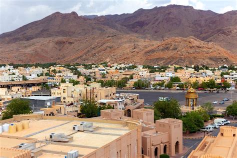 Nizwa City. View from Above Editorial Image - Image of urban, town ...