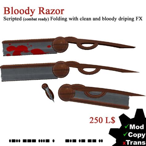 Second Life Marketplace Bloody Razor Box