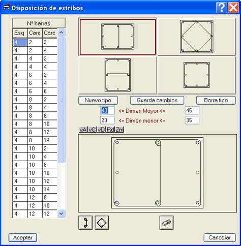 CYPECAD Módulo Pilares de hormigón