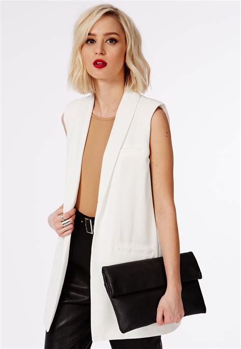 Sleeveless Blazer Sleeveless Blazer Outfit White Sleeveless