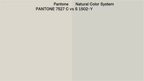 Pantone 7527 C Vs Natural Color System S 1502 Y Side By Side Comparison