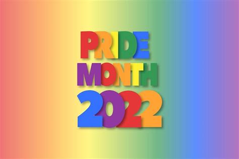 Premium Vector Pride Month Horizontal Banner Template Rainbow Lgbtq Gay Pride Flag Colors
