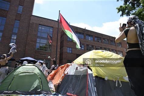 George Washington Üniversitesi nde Filistin e destek gösterisi devam