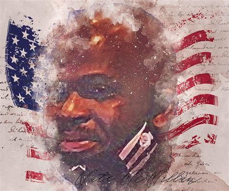 Player Football Nate Mcmillan And Flag Usa Mixed Watercolor Mixed Media