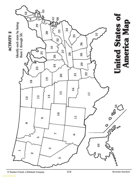 Us Map Coloring Page Printable Color Map Of The Us Coloring Book Map Of