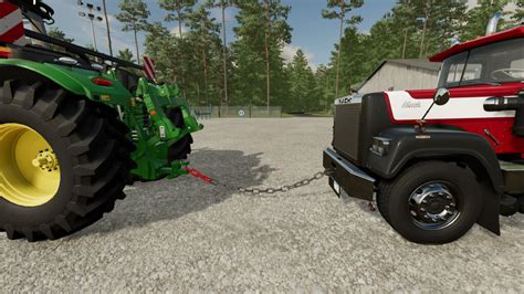 Chains and tow hook for Farming Simulator 22