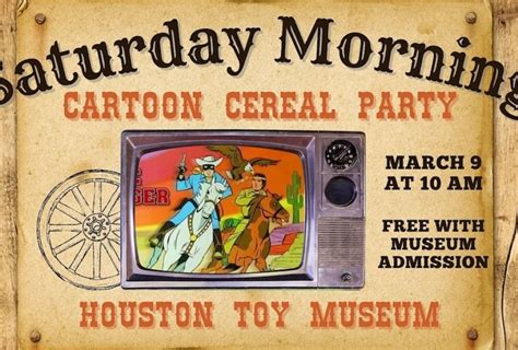 Saturday Morning Cartoon Cereal Party At Houston Toy Museum Mommy