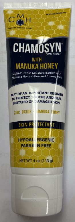 SKIN PROTECTANT, CHAMOSYN WITH MANUKA HONEY, 4 OZ TUBE, 1/EACH