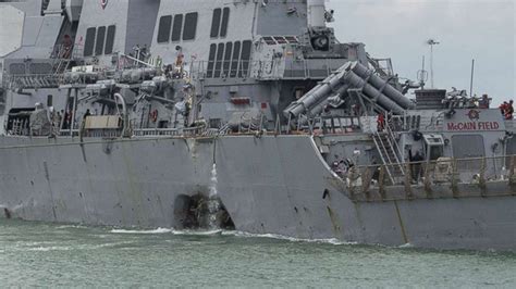 USS McCain's top officers fired after 'preventable' deadly collision ...