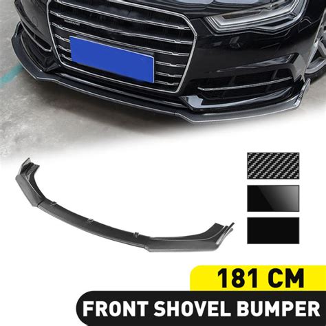 Car Universal Front Bumper Spoiler Protection Plate Lip Kit Body Kit