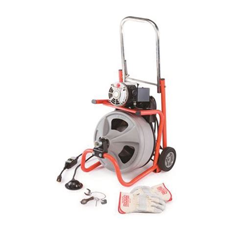 Ridgid K Autofeed Drain Cleaning Snake Auger Volt