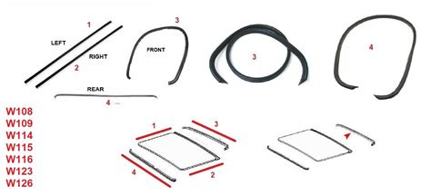 Sunroof Seal Repair Kit Fits Mercedes W W W W W W