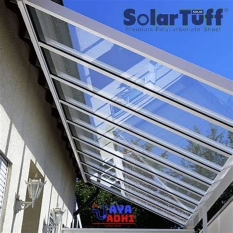 Jual Solartuff Flat 12mm Atap Anti Uv Transparan Pengganti Kaca Mika