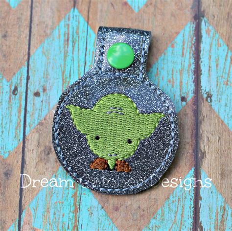 In The Hoop Snap Tab Pouch Purse Key Fob Keychain Felt Embroidery