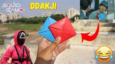 Squid Game S Ddakji How To Make Ddakji Diy Ddakji Origami Ddakji