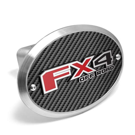 Ford F 150 Fx4 Off Road 3d Logo On Carbon Fiber Look Oval Billet