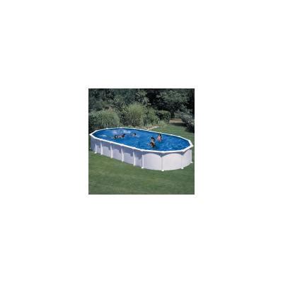 Piscine acier blanc Haïti ovale 10 20 x 5 75 x 1 32 m Gré Piscine acier