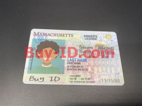 Massachusetts State Id Card Scannable Fake Id Fake Driving License Buy