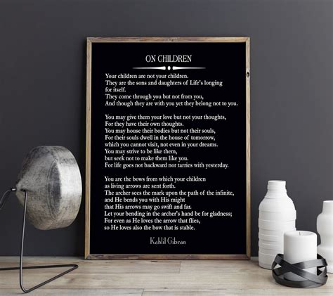 On Children Poem By Kahlil Gibran Quote The Prophet