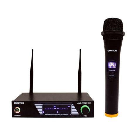 Microfone Sem Fio Soundvoice Mm S Ries Solo Receptor Uhf