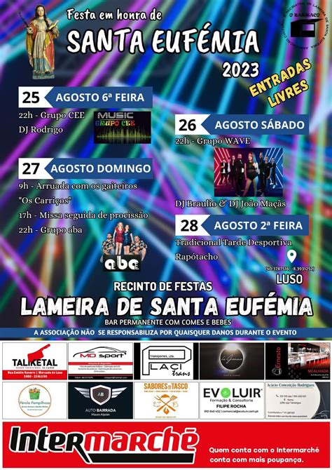 Festa em Honra de Santa Eufémia 2023 Lameira de Santa Eufémia