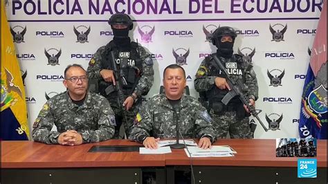 Policía de Ecuador investiga presuntos implicados en el asesinato de