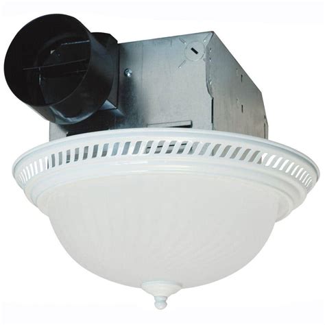 Air King Decorative White 70 CFM Ceiling Exhaust Fan with Light-DRLC703 ...