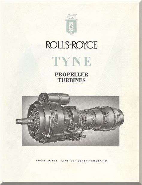 Rolls Royce " Tyne " Aircraft Engine Technical Brochure Manual ...