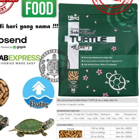 Jual Saki Hikari Turtle Gr Pellet Pakan Makanan Kura Kura Air