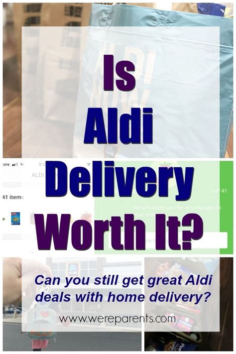 Aldi Delivery Service - Is It Worth It? - We're Parents | Aldi, Grocery ...