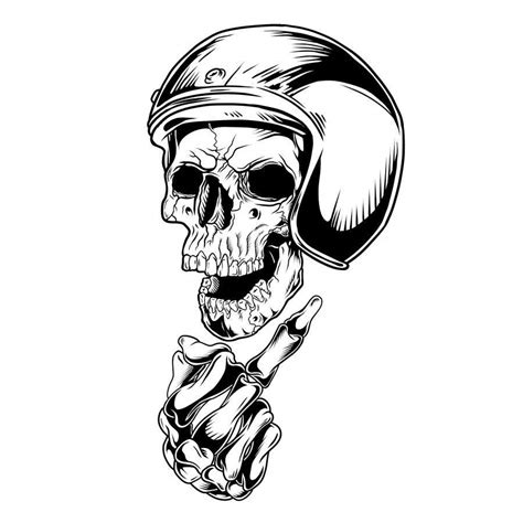 Entry By Rotzilla For Illustrate A Biker Skull Freelancer