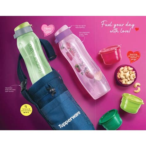 Tupperware Slim Eco Bottle Set 1l Shopee Malaysia