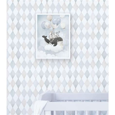 Affiche enfant orque et guépard 30 x 40 cm SELENE Maisons du Monde