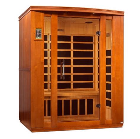 Dynamic Bellagio 3 Person Low EMF Far Infrared Sauna HONEY DARK STAIN