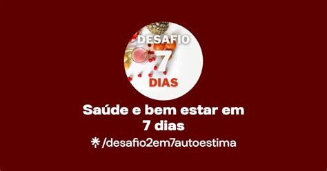 Saúde e bem estar em 7 dias Facebook Linktree