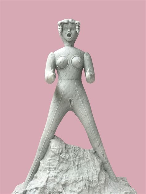 The Pink Lady By Denis Defrancesco Carrara Marble X X Cm