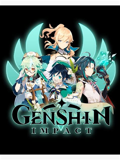 Genshin Impact Anemo Characters Photographic Print For Sale By