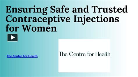 Ppt Ensuring Safe And Trusted Contraceptive Injections For Women