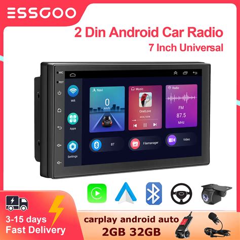 ESSGOO Android Car Radio Carplay Android Auto 2G 32G Universal