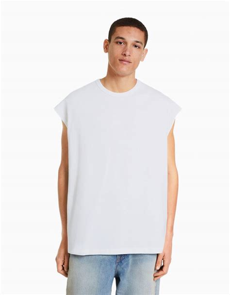 T Shirt Sans Manches Oversize Homme Bershka