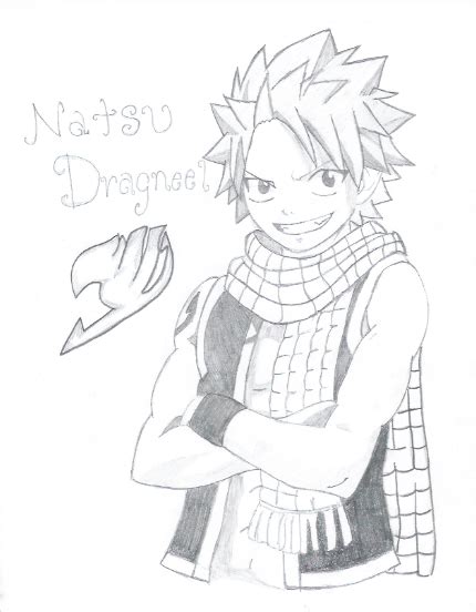 Natsu Dragneel From Fairy Tail Drawing At Getdrawings Free Download