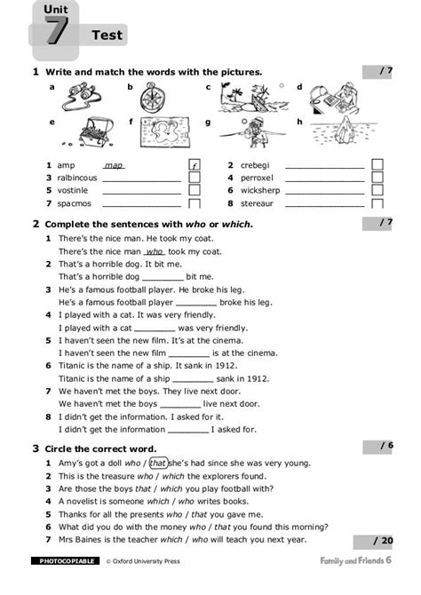 Unit 7 Exam